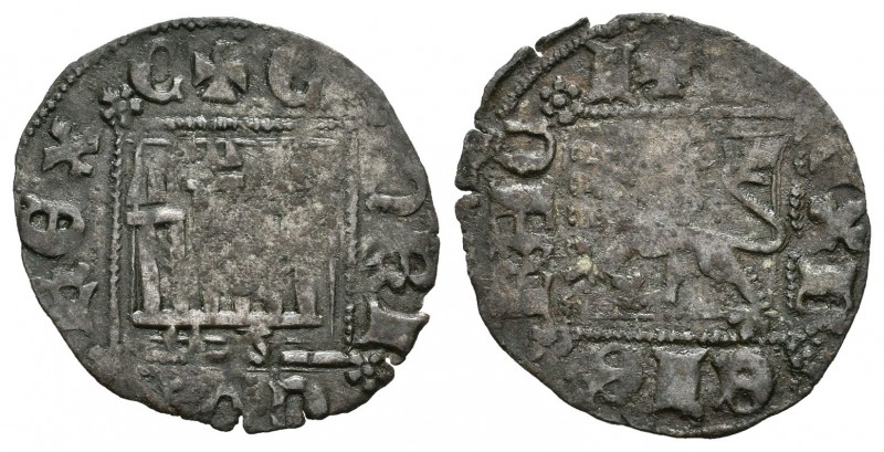 Reino de Castilla y León. Enrique II (1368-1379). Novén. Sevilla. (Abm-499). Ve....