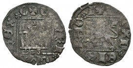 Reino de Castilla y León. Enrique II (1368-1379). Novén. Sevilla. (Abm-499). Ve. 0,57 g. Con S bajo castillo. MBC-. Est...30,00.
