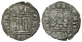 Reino de Castilla y León. Enrique II (1368-1379). Novén. Zamora. (Abm-501.4). Ve. 0,67 g. Con C y A bajo castillo. MBC+. Est...35,00.