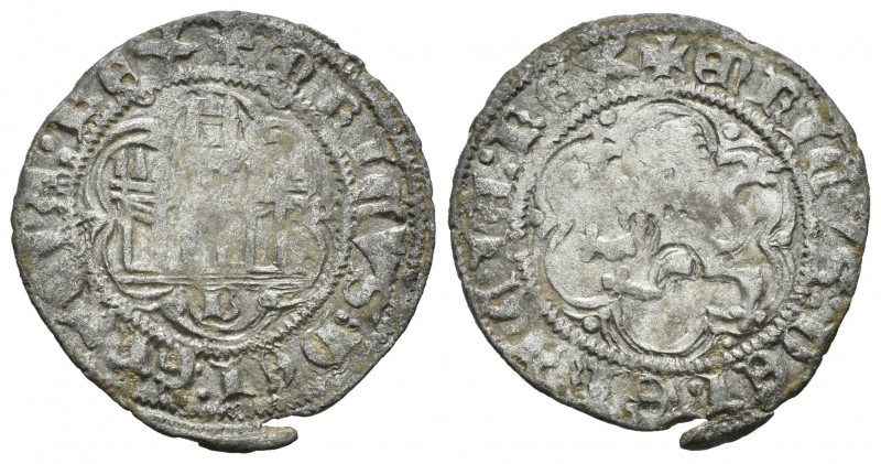 Reino de Castilla y León. Enrique III. Blanca. Burgos. (Bautista-771). (Abm-597)...