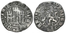 Reino de Castilla y León. Juan II (1406-1454). Blanca. Coruña. (Bautista-813). (Abm-626). Ve. 1,61 g. Con venera bajo el castillo. BC+. Est...25,00.