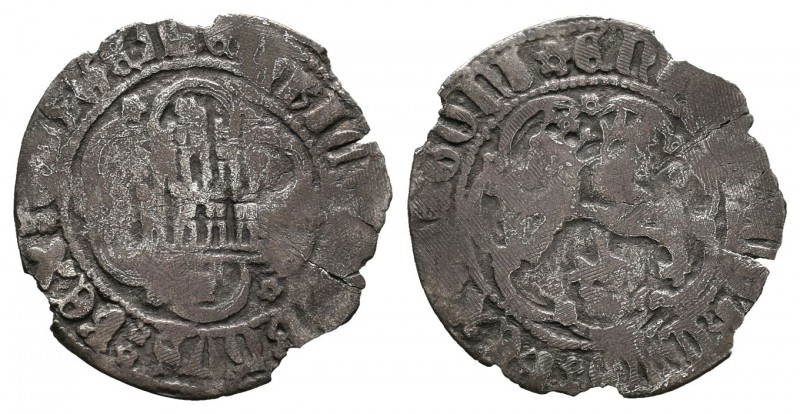Reino de Castilla y León. Enrique IV (1454-1474). 1/3 de real. Cuenca. (Abm-703)...
