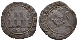 Fernando e Isabel (1474-1504). 2 maravedís. Coruña. (Cal-553). Ae. 4,15 g. F entre roeles y venera bajo el león. BC+. Est...20,00.