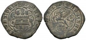 Fernando e Isabel (1474-1504). 4 maravedís. Burgos. (Cal-524). (Rs-9). Ae. 10,16 g. Peso muy elevado. MBC+. Est...120,00.