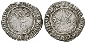 Fernando e Isabel (1474-1504). 1/2 real. Toledo. (Cal-490). Ag. 1,71 g. Con T surmontada de cruz de puntos. MBC. Est...120,00.