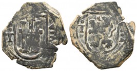Felipe III (1598-1621). 8 maravedís. (1)604. Toledo. (Cal-872). (Jarabo-Sanahuja-D292). Ae. 4,88 g. BC. Est...12,00.