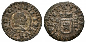 Felipe IV (1621-1665). 4 maravedís. 1661. Sevilla. R. (Cal-1592). (Jarabo-Sanahuja-M641). Ae. 1,22 g. Escasa. MBC+. Est...30,00.