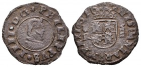 Felipe IV (1621-1665). 8 maravedís. 1662. Coruña. R. (Cal-1304). (Jarabo-Sanahuja-M152). Ae. 1,38 g. MBC-. Est...15,00.