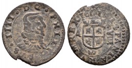 Felipe IV (1621-1665). 8 maravedís. 1661. Madrid. A. (Cal-1418). (Jarabo-Sanahuja-M292). Ae. 2,55 g. MBC-. Est...18,00.