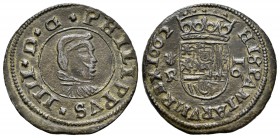 Felipe IV (1621-1665). 16 maravedís. 1662. Coruña. R. (Cal-1299). (Jarabo-Sanahuja-M122). Ae. 4,16 g. MBC+. Est...50,00.