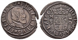 Felipe IV (1621-1665). 16 maravedís. 1663. Madrid. S. (Cal-1399). (Jarabo-Sanahuja-M376). Ae. 3,64 g. MBC+. Est...15,00.