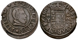 Felipe IV (1621-1665). 16 maravedís. 1663. Madrid. Y. (Cal-1402). (Jarabo-Sanahuja-M406). Ae. 4,03 g. MBC. Est...20,00.