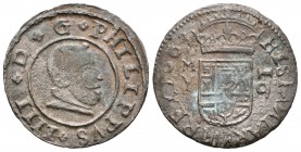 Felipe IV (1621-1665). 16 maravedís. 1663. Madrid. Y. (Cal-1402). (Jarabo-Sanahuja-M406). Ae. 4,29 g. MBC-. Est...20,00.