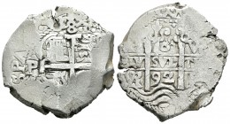 Carlos II (1665-1700). 8 reales. 1692. Potosí. VR. (Cal-378). Ag. 27,19 g. BC+. Est...200,00.