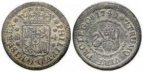 Felipe V (1700-1746). 4 maravedís. 1741. (Cal-1990). Ae. 6,29 g. MBC. Est...25,00.