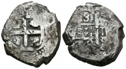 Felipe V (1700-1746). 8 reales. 1754. Potosí. (q). (Cal-369). Ag. 25,30 g. BC. Est...70,00.
