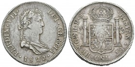 Fernando VII (1808-1833). 8 reales. 1822/1. Guadalajara. FS. (Cal-446). Ag. 26,91 g. Buen ejemplar. MBC+. Est...160,00.
