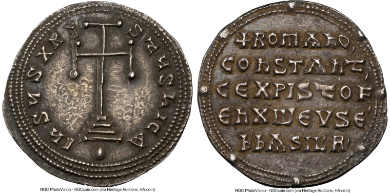 Constantine VII Porphyrogenitus with Romanus I Lecapenus, and Christopher (AD 92...