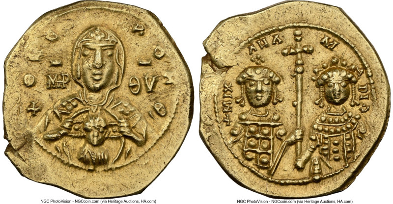 Michael VII Ducas (AD 1071-1078), with Maria. EL tetarteron nomisma (20mm, 4.05 ...