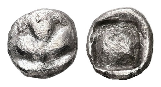 Caria, Rhodes. Kamiros. AR Hemiobol, 0.41 g. - 6.87 mm. Circa 500-460 BC.
Obv.: ...
