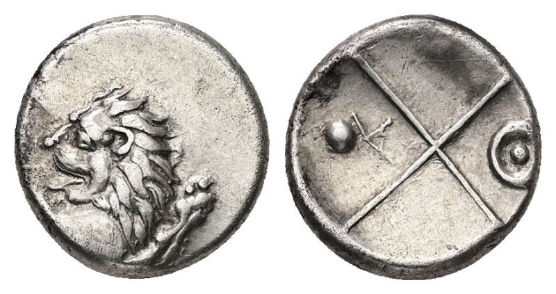 Thrace, Chersonesos. AR Hemidrachm, 2.29 g. - 13.16 mm. Circa 386-338 BC.
Obv.: ...