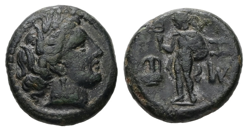 Thrace, Sestos. AE, 5.25 g. - 17.36 mm. Early 3rd century BC.
Obv.: Head of Pers...