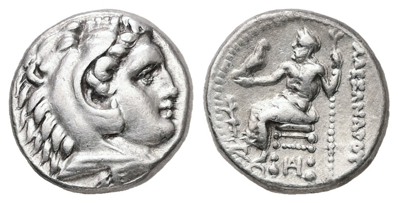 Kings of Macedon. Alexander III "the Great". AR Drachm, 4.30 g. - 14.97 mm. 336-...