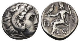 Kings of Macedon. Antigonos I Monophthalmos. AR Drachm, 4.06 g. - 17.62 mm. 320-301 BC. In the name and types of Alexander III. Struck 310-301 BC. Lam...