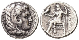 Kings of Macedon, Alexander III ‘the Great’, AR Tetradrachm, 14.65 g. - 26.50 mm. 336-323 BC. struck under Archon, Dokimos, or Seleukos I, circa 323-3...