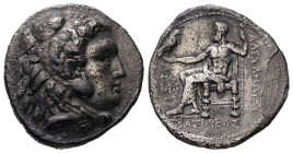 Kings of Macedon, Alexander III ‘the Great’, AR Tetradrachm, 16.20 g. - 28.33 mm. 336-323 BC. Babylon, struck under Seleukos I, circa 311-300 BC.
Obv....