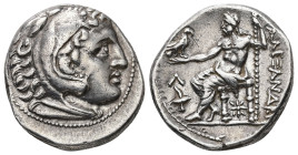 Kings of Macedon, Alexander III 'the Great'. AR Tetradrachm, 17.08 g. - 26.69 mm. 336-323 BC. Amphipolis.
Obv.: Head of Herakles right, wearing lion s...