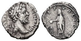 Septimius Severus, AD 193-211. AR, Denarius. 2.14 g. 18.48 mm. Rome.
Obv: L SEPT SEV PERT AVG IMP VIII. Head of Septimius Severus, laureate, right.
Re...