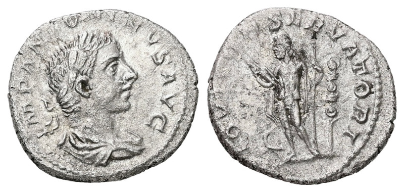 Elagabalus, AD 218-222. AR, Denarius. 2.57 g. 18.59 mm. Rome.
Obv: IMP ANTONINVS...