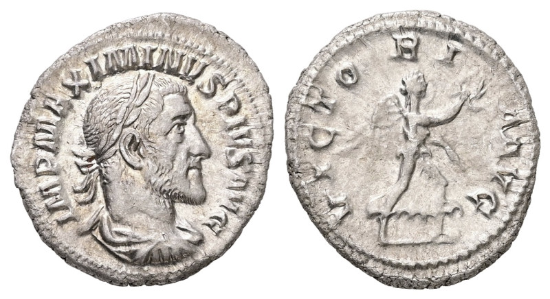 Maximinus I, AD 235-238. AR, Denarius. 3.38 g. 20.54 mm. Rome.
Obv: IMP MAXIMINV...