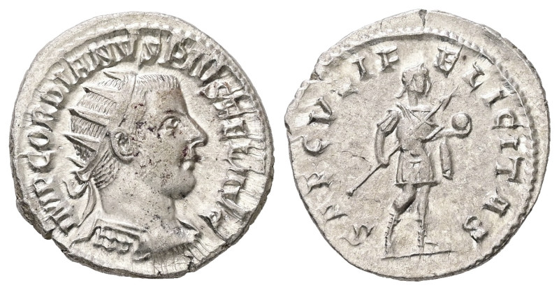 Gordian III, AD 238-244. AR, Antoninianus. 4.39 g. 22.31 mm. Antioch.
Obv: IMP G...