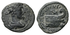 Thrace, Coela. Commodus, AD 180-193. AE. 3.10 g. 18.67 mm.
Obv: Laureate-headed bust of Commodus wearing cuirass and paludamentum, right.
Rev: AEL M...