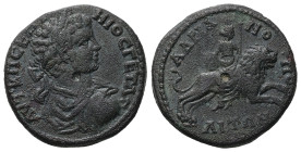 Thrace, Hadrianopolis. Geta, AD 209-211. AE. 12.31 g. 27.53 mm.
Obv: ΑVΤ Κ Π ϹΕΠΤΜΙΟϹ ΓΕΤΑϹ. Laureate bust of Geta, right; wearing cuirass and paludam...