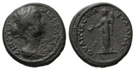 Thrace, Pautalia. Faustina II, AD 147-175. AE. 6.71 g. 21.16 mm.
Obv: ΦΑΥϹΤΕΙΝΑ ϹΕΒΑϹΤΗ. Draped bust of Faustina II, right.
Rev: ΟΥΛΠΙΑϹ ΠΑΥΤΑΛΙΑϹ. He...