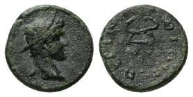 Thrace, Perinthus. Pseudo-autonomous, Time of Antonines. AE. 1.84 g. 13.72 mm.
Obv: Head of Hermes wearing winged petasus, right.
Rev: ΠΕΡΙΝΘΙΩΝ. Wing...