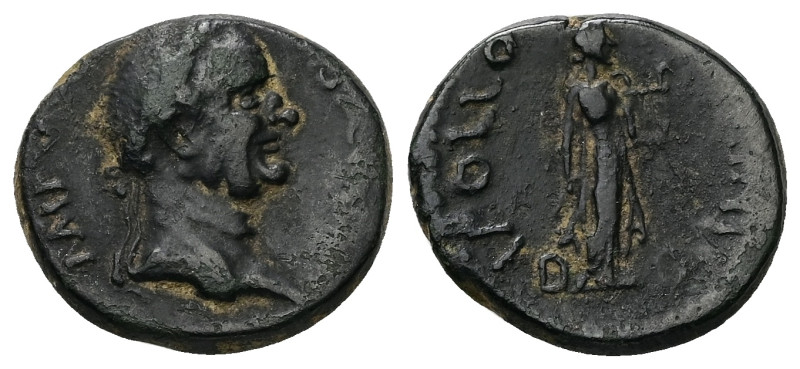 Troas, Alexandria. Vespasian, AD 69-79. AE. 5.87 g. 20.59 mm.
Obv: IMP VE[SPASIA...