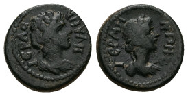Mysia, Germe. Pseudo-autonomous, first half of the second century. AE. 3.41 g. 16.35 mm.
Obv: ΙΕΡΑ ϹΥΝΚΛΗ. Draped male bust of Senate, right.
Rev: ΓΕΡ...