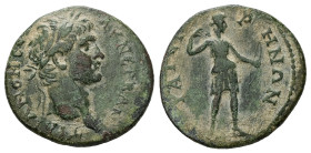 Lydia, Thyatira. Trajan, AD 98-117. AE. 6.20 g. 25.32 mm.
Obv: ΑΥ ΝΕΡΒΑΝ ΤΡΑΙΑΝΟΝ ϹΕ. Laureate head of Trajan, right.
Rev: ΘΥΑΤΕΙΡΗΝΩΝ. Artemis wearin...