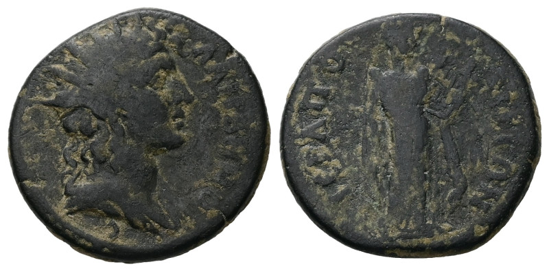 Phrygia, Hierapolis. Pseudo-autonomous, time of Elagabalus. AE. 9.43 g. 24.13 mm...