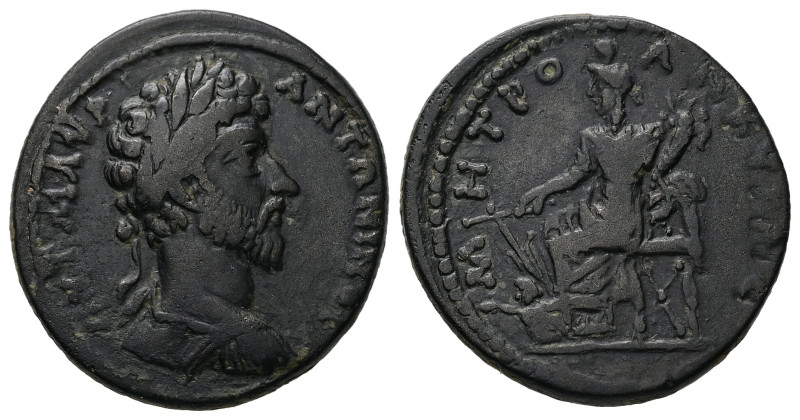 Galatia, Ancyra. Marcus Aurelius, AD 161-180. AE. 20.21 g. 30.52 mm.
Obv: ΑΥΤ Μ ...