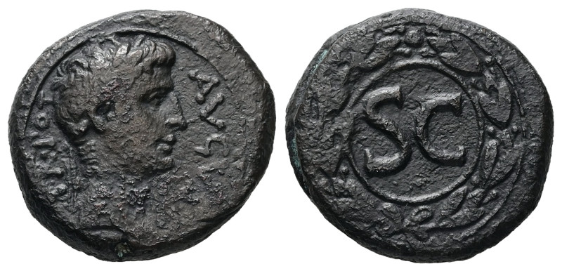 Syria, Antioch. Augustus, 5/4 BC. AE. 12.11 g. 24.53 mm.
Obv: IMP·AVGVST·TR·POT....