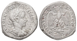 Syria, Antioch. Gordian III, AD 238-244. AR, Tetradrachm. 11.03 g. 26.39 mm.
Obv: ΑΥΤΟΚ Κ Μ ΑΝΤ ΓΟΡΔΙΑΝΟϹ ϹƐΒ. Laureate, draped and cuirassed bust of ...