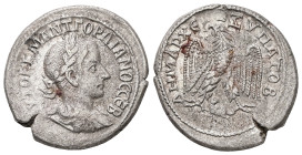 Syria, Antioch. Gordian III, AD 238-244. AR, Tetradrachm. 11.83 g. 29.06 mm. 
Obv: ΑΥΤΟΚ Κ Μ ΑΝΤ ΓΟΡΔΙΑΝΟϹ ϹΕΒ. Laureate, draped and cuirassed bust of...