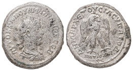 Syria, Antioch. Philip I, AD 244-249. AR, Tetradrachm. 13.40 g. 27.14 mm.
Obv: ΑΥΤΟΚ Κ Μ ΙΟΥΛΙ ΦΙΛΙΠΠΟϹ ϹƐΒ. Laureate and draped bust of Philip I, rig...