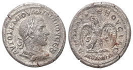 Syria, Antioch. Philip I, AD 244-249. AR, Tetradrachm. 11.61 g. 26.94 mm.
Obv: ΑΥΤΟΚ Κ Μ ΙΟΥΛ ΦΙΛΙΠΠΟV ϹΕΒ. Laureate, draped and cuirassed bust of Phi...