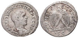 Syria, Antioch. Philip II as Caesar, AD 244-247. AR, Tetradrachm. 10.14 g. 27.11 mm.
Obv: ΜΑΡ ΙΟΥΛΙ ΦΙΛΙΠΠΟϹ ΚΕϹΑΡ. Bare-headed and draped bust of Phi...